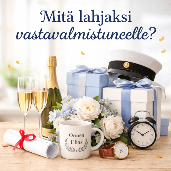 Mitä lahjaksi vastavalmistuneelle